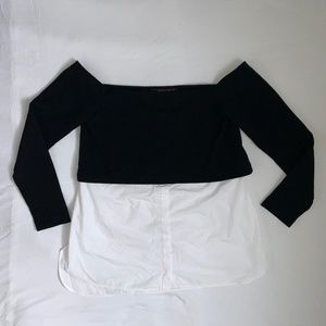 Zara Trafaluc Collection Off Shoulder Top